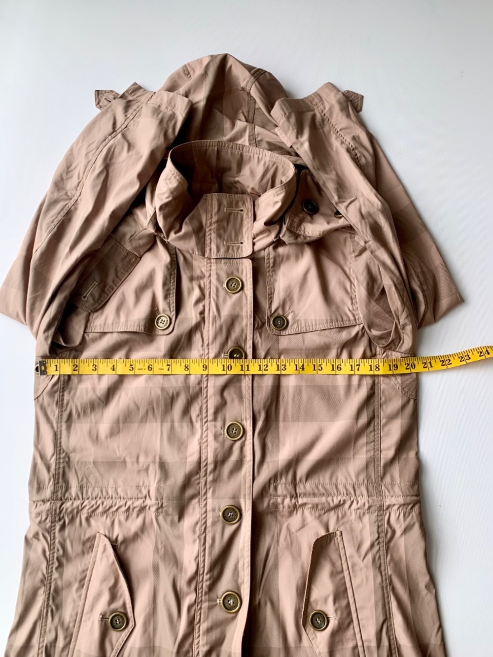 Burberry Brit Trench Coast Size 6 - Picture 8 of 12